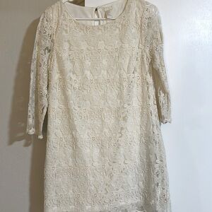 midi sleeve lace dress